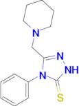 4-phenyl-3-[(piperidin-1-yl)methyl]-4,5-dihydro-1H-1,2,4-triazole-5-thione
