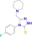 4-(4-fluorophenyl)-3-[(piperidin-1-yl)methyl]-4,5-dihydro-1H-1,2,4-triazole-5-thione