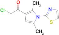 2-Chloro-1-[2,5-dimethyl-1-(1,3-thiazol-2-yl)-1h-pyrrol-3-yl]ethan-1-one