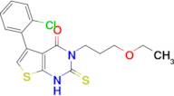 5-(2-chlorophenyl)-3-(3-ethoxypropyl)-2-sulfanylidene-1H,2H,3H,4H-thieno[2,3-d]pyrimidin-4-one