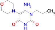 6-Amino-5-(morpholin-4-yl)-1-propyl-1,2,3,4-tetrahydropyrimidine-2,4-dione