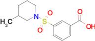 3-[(3-methylpiperidin-1-yl)sulfonyl]benzoic acid