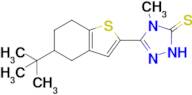 3-(5-tert-butyl-4,5,6,7-tetrahydro-1-benzothiophen-2-yl)-4-methyl-4,5-dihydro-1H-1,2,4-triazole-5-…