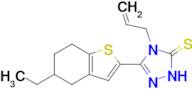 3-(5-ethyl-4,5,6,7-tetrahydro-1-benzothiophen-2-yl)-4-(prop-2-en-1-yl)-4,5-dihydro-1H-1,2,4-triazo…