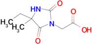 2-(4-Ethyl-4-methyl-2,5-dioxoimidazolidin-1-yl)acetic acid