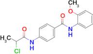 4-(2-Chloropropanamido)-n-(2-methoxyphenyl)benzamide