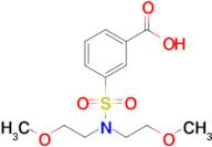 3-[bis(2-methoxyethyl)sulfamoyl]benzoic acid