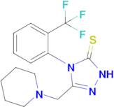 3-[(piperidin-1-yl)methyl]-4-[2-(trifluoromethyl)phenyl]-4,5-dihydro-1H-1,2,4-triazole-5-thione