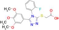 2-{[4-(2-fluorophenyl)-5-(3,4,5-trimethoxyphenyl)-4h-1,2,4-triazol-3-yl]sulfanyl}acetic acid