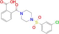 2-[4-(3-chlorobenzenesulfonyl)piperazine-1-carbonyl]benzoic acid