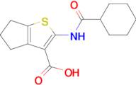 2-Cyclohexaneamido-4h,5h,6h-cyclopenta[b]thiophene-3-carboxylic acid