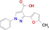 3-(5-Methylfuran-2-yl)-1-phenyl-1h-pyrazole-4-carboxylic acid