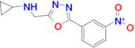 n-{[5-(3-nitrophenyl)-1,3,4-oxadiazol-2-yl]methyl}cyclopropanamine