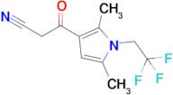 3-[2,5-dimethyl-1-(2,2,2-trifluoroethyl)-1h-pyrrol-3-yl]-3-oxopropanenitrile