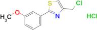 4-(Chloromethyl)-2-(3-methoxyphenyl)-1,3-thiazole hydrochloride