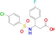 3-(4-Chlorobenzenesulfonamido)-3-(4-fluorophenyl)propanoic acid