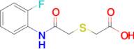 2-({[(2-fluorophenyl)carbamoyl]methyl}sulfanyl)acetic acid