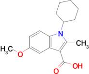 1-Cyclohexyl-5-methoxy-2-methyl-1h-indole-3-carboxylic acid