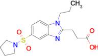3-[1-propyl-5-(pyrrolidine-1-sulfonyl)-1h-1,3-benzodiazol-2-yl]propanoic acid