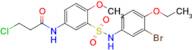 n-{3-[(3-bromo-4-ethoxyphenyl)sulfamoyl]-4-methoxyphenyl}-3-chloropropanamide