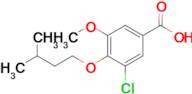 3-Chloro-5-methoxy-4-(3-methylbutoxy)benzoic acid