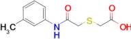 2-({[(3-methylphenyl)carbamoyl]methyl}sulfanyl)acetic acid