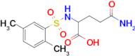 4-Carbamoyl-2-(2,5-dimethylbenzenesulfonamido)butanoic acid