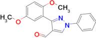 3-(2,5-Dimethoxyphenyl)-1-phenyl-1h-pyrazole-4-carbaldehyde