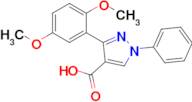 3-(2,5-Dimethoxyphenyl)-1-phenyl-1h-pyrazole-4-carboxylic acid