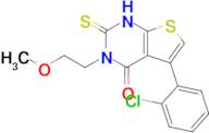 5-(2-chlorophenyl)-3-(2-methoxyethyl)-2-sulfanylidene-1H,2H,3H,4H-thieno[2,3-d]pyrimidin-4-one