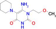 6-Amino-1-(2-methoxyethyl)-5-(piperidin-1-yl)-1,2,3,4-tetrahydropyrimidine-2,4-dione