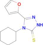 4-cyclohexyl-3-(furan-2-yl)-4,5-dihydro-1H-1,2,4-triazole-5-thione