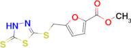 methyl 5-{[(5-sulfanylidene-4,5-dihydro-1,3,4-thiadiazol-2-yl)sulfanyl]methyl}furan-2-carboxylate