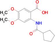 2-Cyclopentaneamido-4,5-dimethoxybenzoic acid