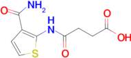 3-[(3-carbamoylthiophen-2-yl)carbamoyl]propanoic acid