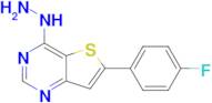 6-(4-Fluorophenyl)-4-hydrazinylthieno[3,2-d]pyrimidine