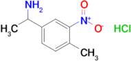 1-(4-Methyl-3-nitrophenyl)ethan-1-amine hydrochloride