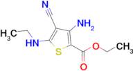 Ethyl 3-amino-4-cyano-5-(ethylamino)thiophene-2-carboxylate