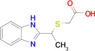 2-[[1-(1H-Benzimidazol-2-yl)ethyl]thio]acetic acid