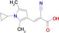 (E)-2-Cyano-3-(1-cyclopropyl-2,5-dimethyl-1H-pyrrol-3-yl)acrylic acid