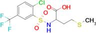 2-[2-chloro-5-(trifluoromethyl)benzenesulfonamido]-4-(methylsulfanyl)butanoic acid