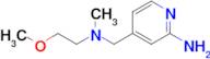 4-{[(2-methoxyethyl)(methyl)amino]methyl}pyridin-2-amine