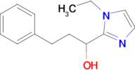 1-(1-Ethyl-1h-imidazol-2-yl)-3-phenylpropan-1-ol