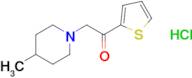 2-(4-methyl-1-piperidinyl)-1-(2-thienyl)-Ethanone, hydrochloride (1:1)