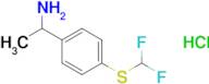 1-{4-[(difluoromethyl)sulfanyl]phenyl}ethan-1-amine hydrochloride