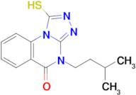 4-(3-Methylbutyl)-1-sulfanyl-4h,5h-[1,2,4]triazolo[4,3-a]quinazolin-5-one