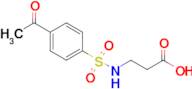 3-(4-Acetylbenzenesulfonamido)propanoic acid