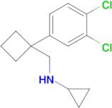 n-{[1-(3,4-dichlorophenyl)cyclobutyl]methyl}cyclopropanamine