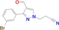 3-[3-(3-bromophenyl)-4-formyl-1h-pyrazol-1-yl]propanenitrile