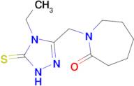 1-[(4-ethyl-5-sulfanylidene-4,5-dihydro-1H-1,2,4-triazol-3-yl)methyl]azepan-2-one